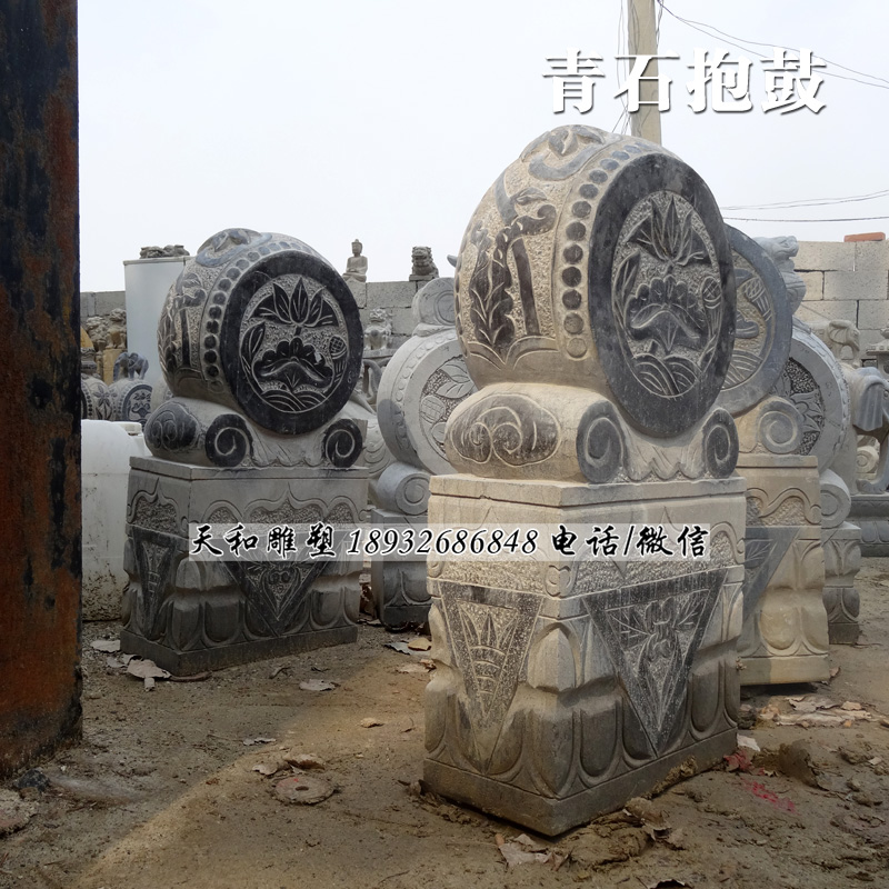 石雕抱鼓石是中国传统民居的门第符号。